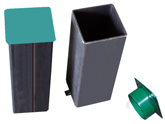 JUEGO BOTES PARA POSTES METÁLICOS CUADRADOS