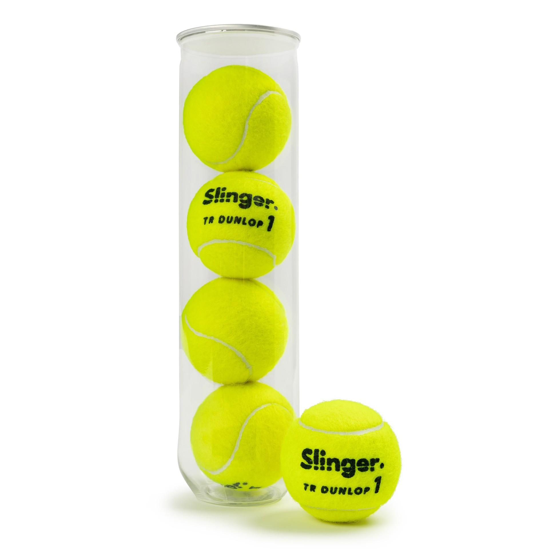 BOTE DE 4 PELOTAS DE TENIS DUNLOP FORT SLINGER