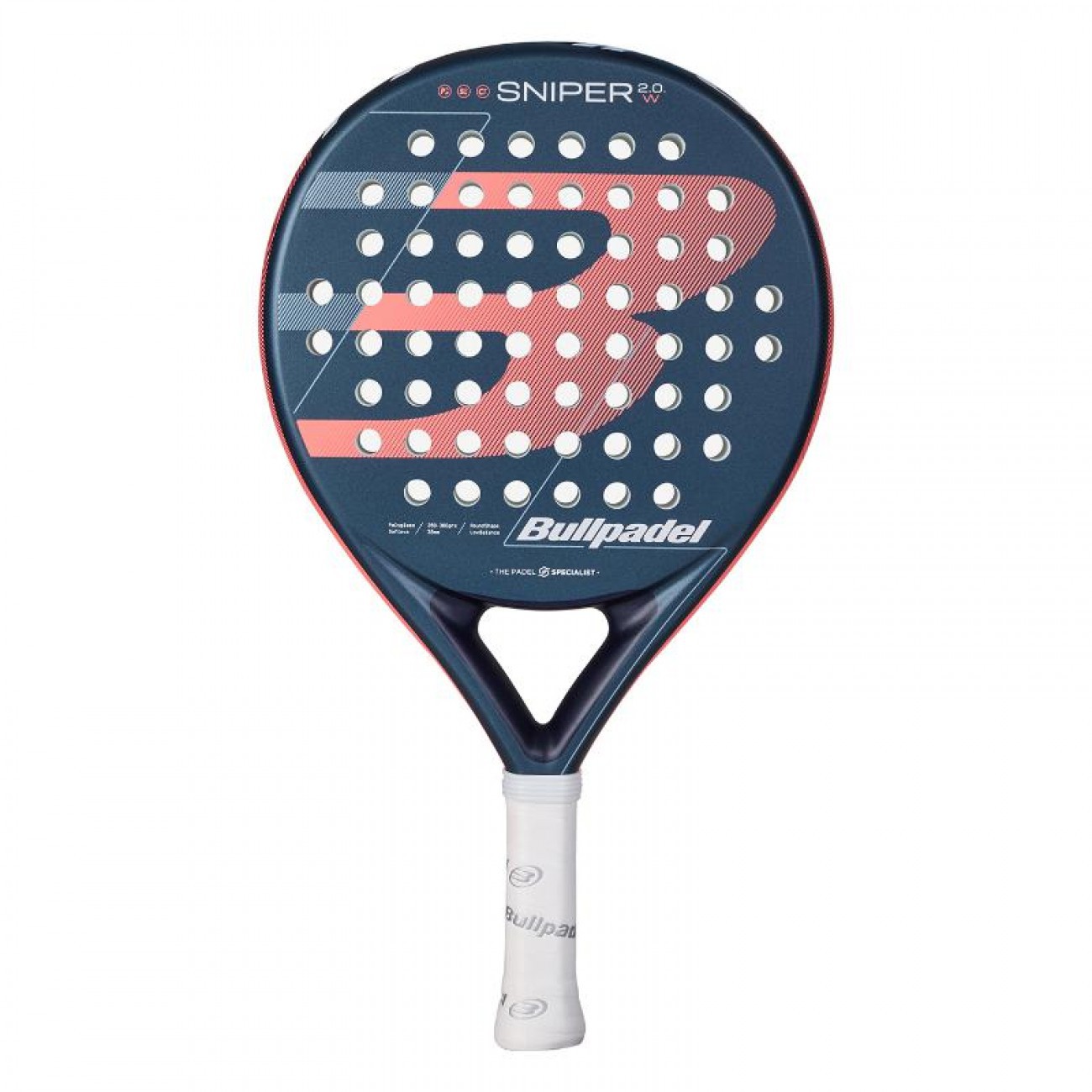 PALA DE PÁDEL BULLPADEL SNIPER 2.0 WOMAN AZUL MARINO