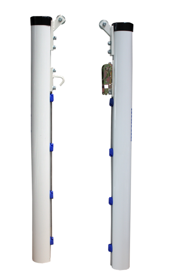 JUEGO POSTES PÁDEL ALUMINIO Ø 90MM FIJOS