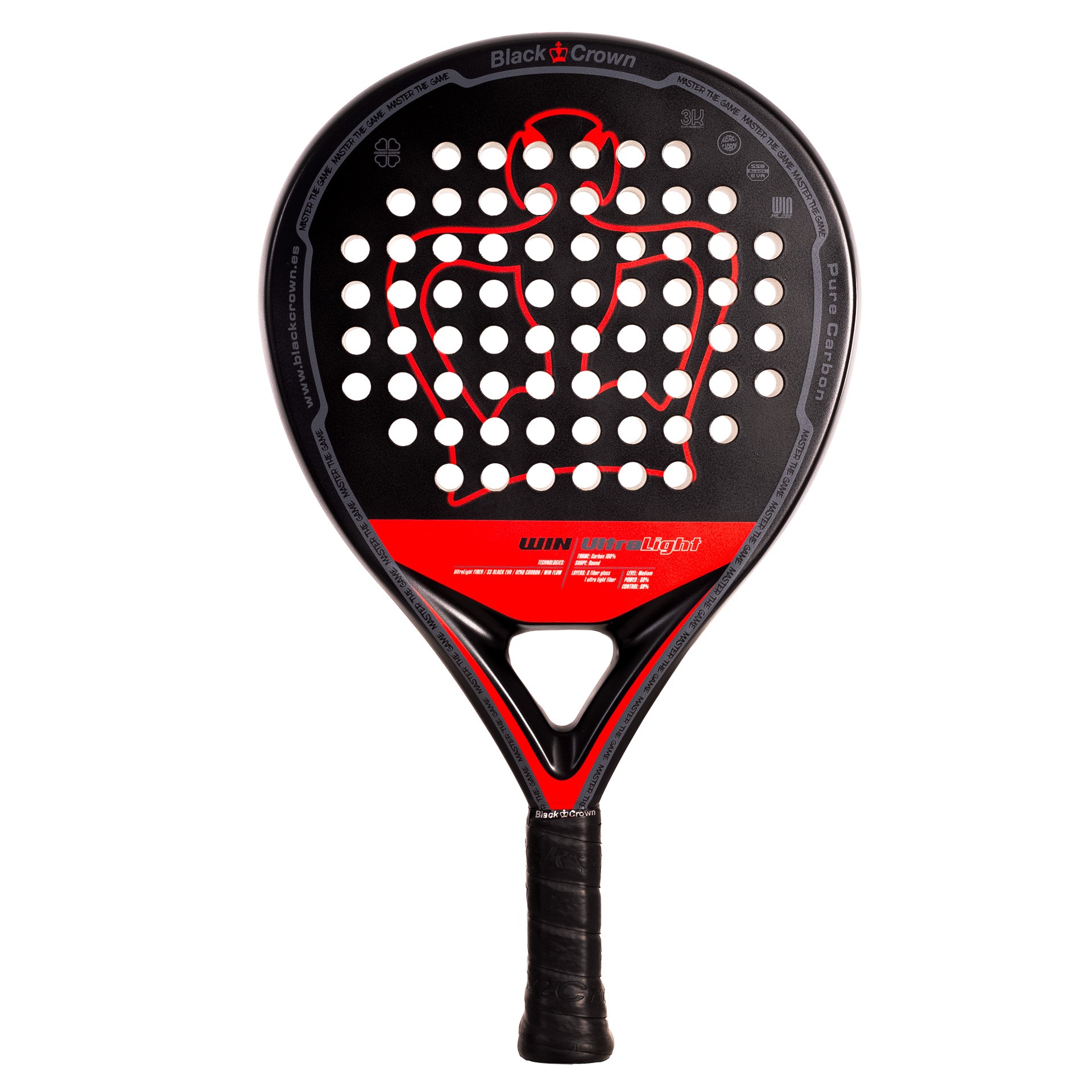 PALA DE PÁDEL BLACK CROWN WIN ULTRALIGHT